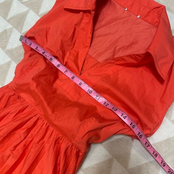 Tanya Taylor Carissa dress flame orange - Picture 8 of 8